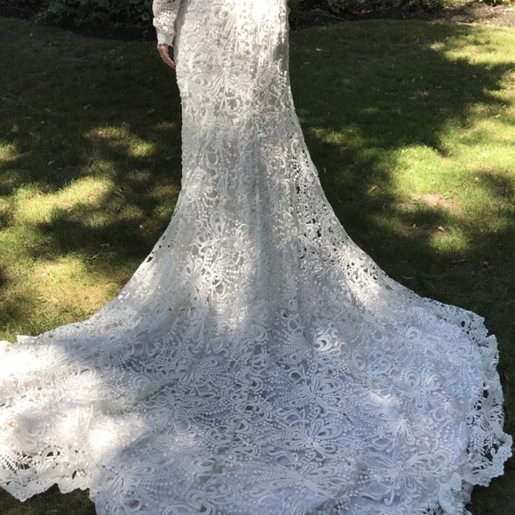 Made with love sasha gown ivory lining size medium unaltered brand new - Picture 3 of 4